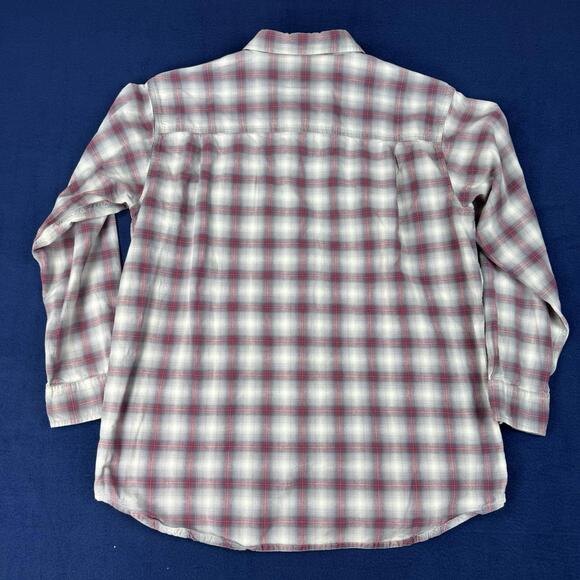 Vintage 90s Levis Orange Tab Plaid Long Sleeve Western Shirt Men Size L Cotton - Picture 3 of 9